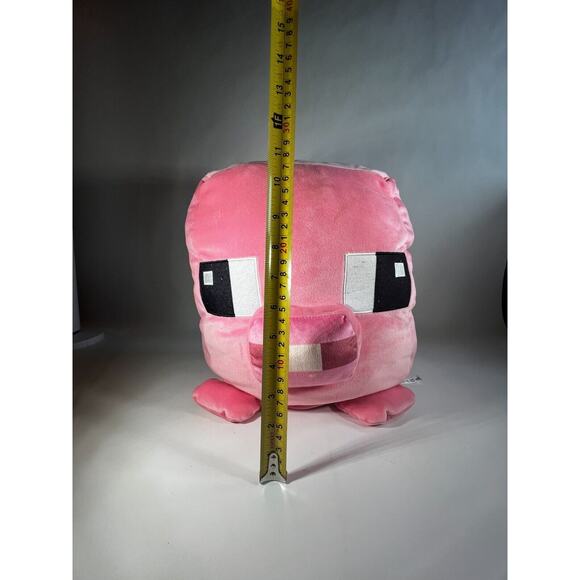 Minecraft Cuutopia Pink Pig 14" Plush Stuffed Animal Mattel 2022 - Picture 7 of 11